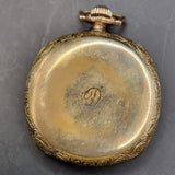 Antique IIlinois Elgin USA Gold Plated Fob Pocket Watch 17 Jewels