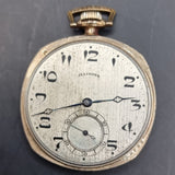 Antique IIlinois Elgin USA Gold Plated Fob Pocket Watch 17 Jewels