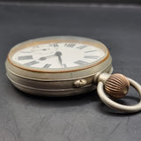 Antique Argentan Goliath Fob Pocket Watch Swiss Movement.