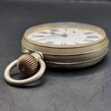 Antique Argentan Goliath Fob Pocket Watch Swiss Movement.