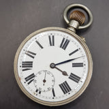 Antique Argentan Goliath Fob Pocket Watch Swiss Movement.