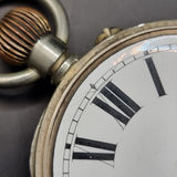 Antique Argentan Goliath Fob Pocket Watch Swiss Movement.