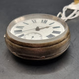 Antique Fussee Silver Fob Pocket Watch by A. Yewdall,  Leeds 1900