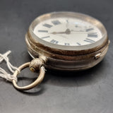 Antique Fussee Silver Fob Pocket Watch by A. Yewdall,  Leeds 1900