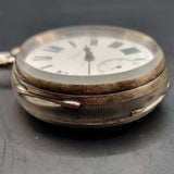 Antique Fussee Silver Fob Pocket Watch by A. Yewdall,  Leeds 1900