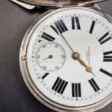 Antique Fussee Silver Fob Pocket Watch by A. Yewdall,  Leeds 1900
