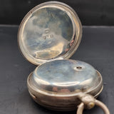 Antique Fussee Silver Fob Pocket Watch by A. Yewdall,  Leeds 1900