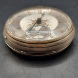 Antique Victorian Silver Fussee Fob Pocket Watch by Samuel Freeman 1874