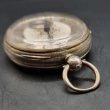 Antique Victorian Silver Fussee Fob Pocket Watch by Samuel Freeman 1874