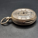 Antique Victorian Silver Fussee Fob Pocket Watch by Samuel Freeman 1874