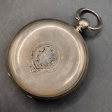 Antique Victorian Silver Fussee Fob Pocket Watch by Samuel Freeman 1874