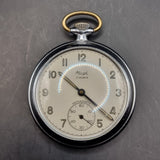 Antique Kienzle German Art Deco Chrome Plated Fob Pocket Watch