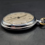 Antique Kienzle German Art Deco Chrome Plated Fob Pocket Watch