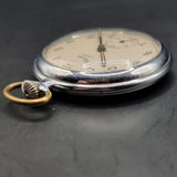 Antique Kienzle German Art Deco Chrome Plated Fob Pocket Watch