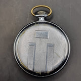 Antique Kienzle German Art Deco Chrome Plated Fob Pocket Watch