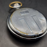 Antique Kienzle German Art Deco Chrome Plated Fob Pocket Watch