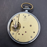Antique Kienzle German Art Deco Chrome Plated Fob Pocket Watch