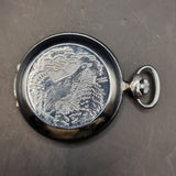 Vintage Full Hunter Sekonda 18 Jewels USSR Fob Pocket Watch