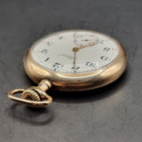 Antique Henry Sandoz Admiral Gold Plated Fob Pocket Watch 1904