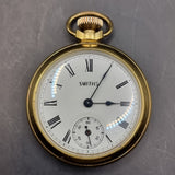 Vintage Smiths Gold Plated Fob Pocket Watch by Smiths Industies Ltd.