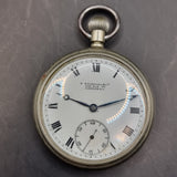 Antique T Pickford and Co London Silver Plated Fob Pocket Watch
