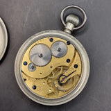 Antique T Pickford and Co London Silver Plated Fob Pocket Watch