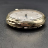 Antique Silver/ Gold Plated Fob Pocket Watch with Centre Second Chronograph Face