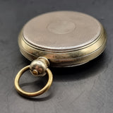 Antique Silver/ Gold Plated Fob Pocket Watch with Centre Second Chronograph Face
