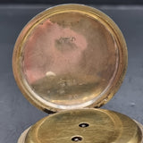 Antique Silver/ Gold Plated Fob Pocket Watch with Centre Second Chronograph Face