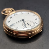 Antique 1920s Horos Movement Gold Plated Fob Pocket Watch