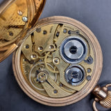 Antique 1920s Horos Movement Gold Plated Fob Pocket Watch