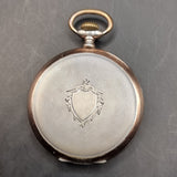 Antique Silver Polhem Fob Pocket Watch Swiss Made by Richard Vogt