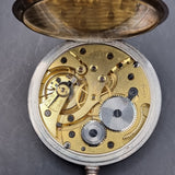 Antique Silver Polhem Fob Pocket Watch Swiss Made by Richard Vogt