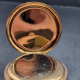Antique Full Hunter Gold Plated Fob Pocket Watch The Angus Swiss Made.