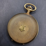 Vintage Full Hunter Swiss Emperor Incabloc Gold Plated Fob Pocket Watch