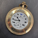 Antique Gold Plated Fob Pocket Watch by Thomas Russell and son, Elgin