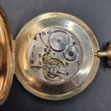 Antique Gold Plated Fob Pocket Watch by Thomas Russell and son, Elgin