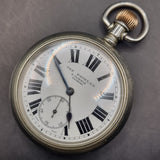 Antique Silver Plated Fob Pocket Watch The Pioneer E.Dobbie Nairobi