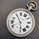 Antique Silver Plated Fob Pocket Watch The Pioneer E.Dobbie Nairobi