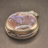 Vintage 4468 Mallard Steam Train Fob Pocket Watch