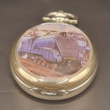 Vintage 4468 Mallard Steam Train Fob Pocket Watch