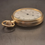 Antique Gold Plated Waltham American U.S.A Traveler Fob Pocket Watch