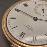 Antique Gold Plated Waltham American U.S.A Traveler Fob Pocket Watch