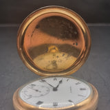 Antique Full Hunter Gold Plated Fob Pocket Watch Preston Ltd