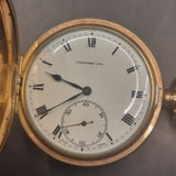 Antique Full Hunter Gold Plated Fob Pocket Watch Preston Ltd