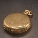 Antique Full Hunter Gold Plated Fob Pocket Watch Preston Ltd