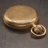 Antique Full Hunter Gold Plated Fob Pocket Watch Preston Ltd