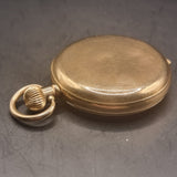 Antique Full Hunter Gold Plated Fob Pocket Watch Preston Ltd