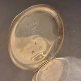 Antique Silver Ladies Dent and Sons Fob Pocket Watch Half Hunter