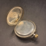Antique Silver Ladies Dent and Sons Fob Pocket Watch Half Hunter